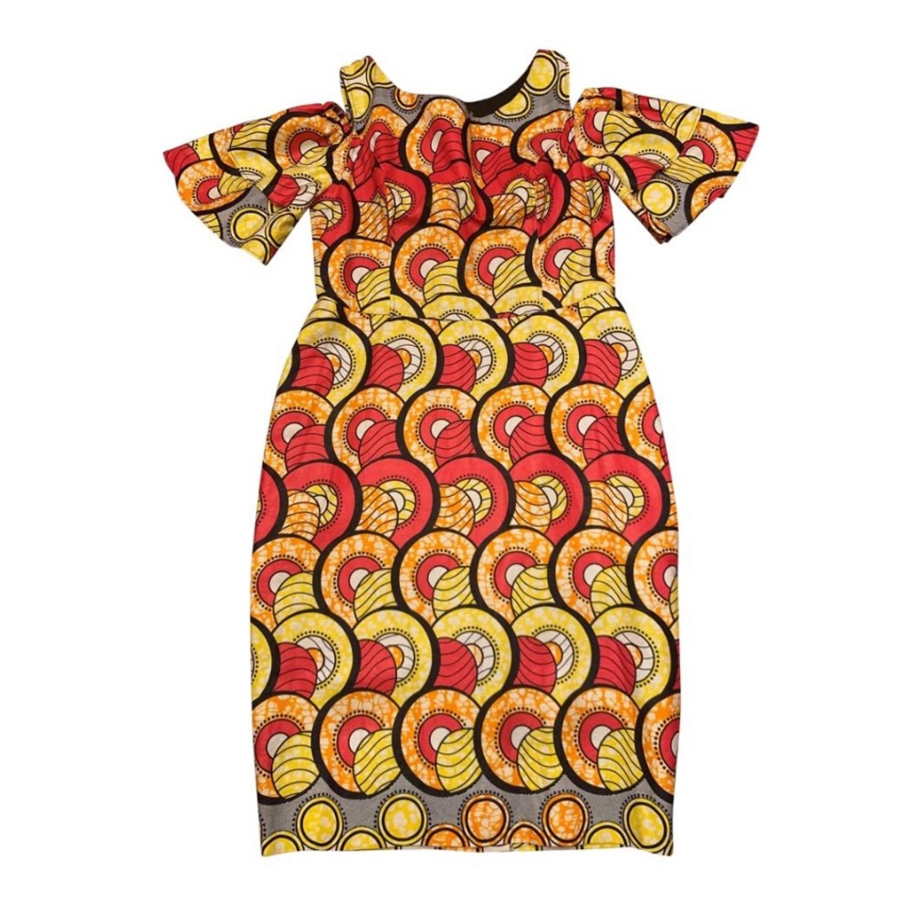 African Print Shift Dress